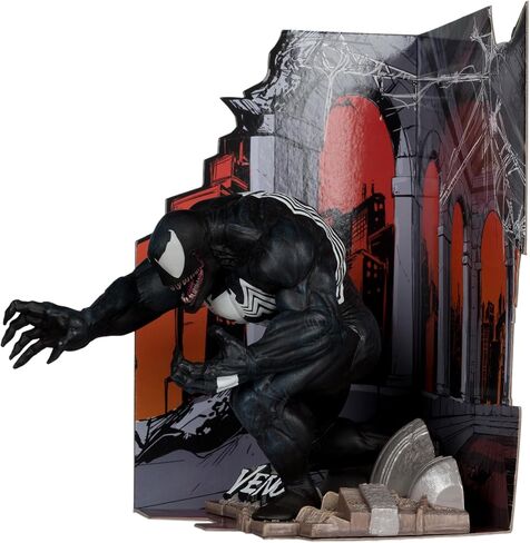 McFarlane Toys - Marvel Venom 1: 10th Scale Trojectible مع المشهد (The Amazing Spider -Man #316) in Saudi Arabia