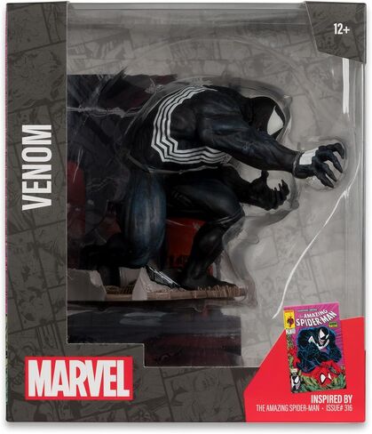 McFarlane Toys - Marvel Venom 1: 10th Scale Trojectible مع المشهد (The Amazing Spider -Man #316) in Saudi Arabia