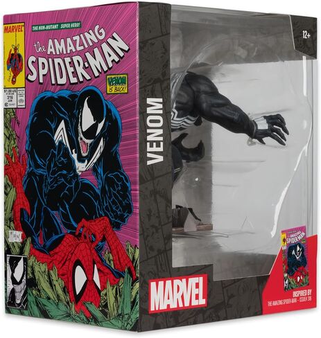 McFarlane Toys - Marvel Venom 1: 10th Scale Trojectible مع المشهد (The Amazing Spider -Man #316) in Saudi Arabia