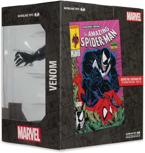 McFarlane Toys - Marvel Venom 1: 10th Scale Trojectible مع المشهد (The Amazing Spider -Man #316) in Saudi Arabia