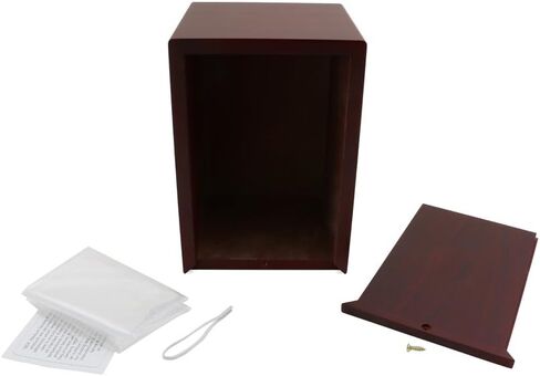 قريبة من عزيزتي الحيوانات الأليفة النصب التذكارية MDF Pet Photo Cremation Cremation ، 200 بوصة مكعبة ، تشطيب الكرز in Kuwait