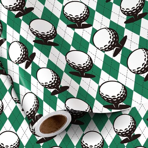 RUSPEPA Sports Ball Wrapping Paper Roll for Boys, Mini Roll, Basketball, Soccer, Baseball and Football Design, Black Gift Wrap for Sports Birthday, Game Day Party, 17 Inches x 16.4 Feet in Saudi Arabia