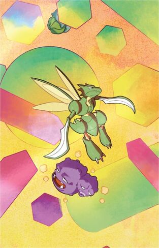 Pokemon TCG: Scarlet & Violet - 151 Mini Tin - Scyther and Weezing (حزمان معززتين ، بطاقة عمل واحدة و 1 بطاقة فنية) in Saudi Arabia