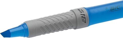 BIC Brite Liner Grip Fluorescent Highlighter, Chisel Tip, Pink, 12 highlighter in Saudi Arabia