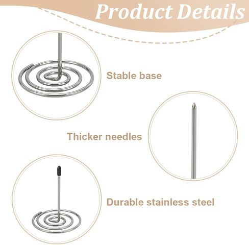 FREEBLOSS 20pcs Crochet Doll Stands Stainless Steel Crochet Doll Display Stand Coil-Shaped Action Figure Stand for Home Decor 3"x 2.4" in Saudi Arabia