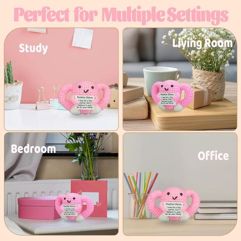 Positive Crochet Uterus Christmas Birthday Gifts for Women New Mommy Essentials,Pregnancy Gifts, Miscarriage Present, Emotional Support Get Well Present in Saudi Arabia