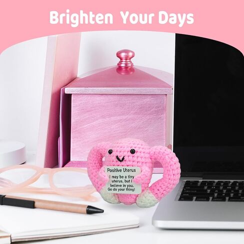Positive Crochet Uterus Christmas Birthday Gifts for Women New Mommy Essentials,Pregnancy Gifts, Miscarriage Present, Emotional Support Get Well Present in Saudi Arabia