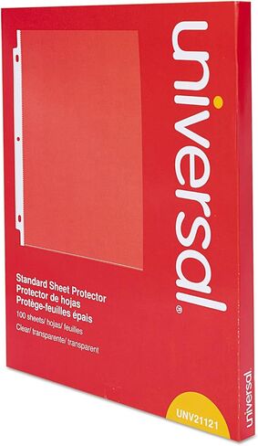 Universal Standard Sheet Protector, Standard, 8.5 x 11, Clear, Non-Glare, 100/Box in Saudi Arabia
