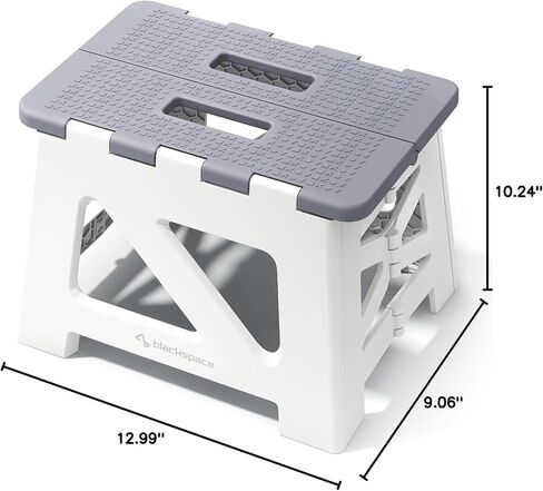 BLACKSPACE 9" Folding Step Stool(Grey) in Saudi Arabia