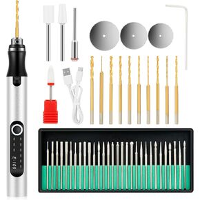 Precision Engraving Pen, 3 Speed Cordless Engraver with 47 Bits & Case, USB Rechargeable, Mini Engraving Tool for Jewelry, Glass, DIY Crafts in Kuwait