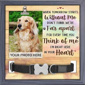 Pawfect House Dog Memorial Gifts for Loss of Dog Sympathy Gift, Pet Memorial Collar Frame, Pet Bereavement Gifts For Dogs, 9x9 IN Pet Loss Sign, Dogs Frames for Pictures Memorial in Kuwait
