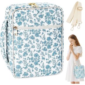 قضية تغطية الكتاب المقدس لنساء - حالات الكتاب المقدس الكبيرة المبطنة للبنات منظمات المرأة مع حزام المقبض والكتف ، مستلزمات دراسة الكتاب المقدس الهدايا المسيحية (الوردي) in Kuwait