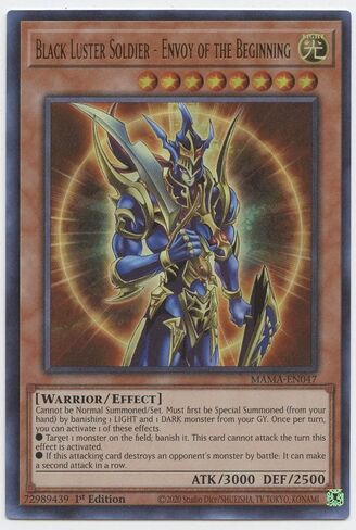 Black Luster Soldier - Envoy of The Beginning - MAMA-EN047 - Ultra Rare - 1st Edition in Saudi Arabia