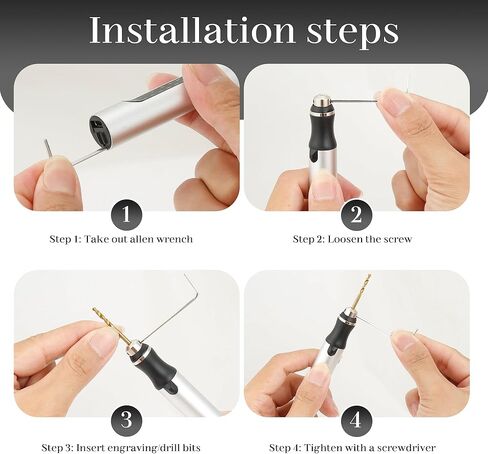 Precision Engraving Pen, 3 Speed Cordless Engraver with 47 Bits & Case, USB Rechargeable, Mini Engraving Tool for Jewelry, Glass, DIY Crafts in Kuwait