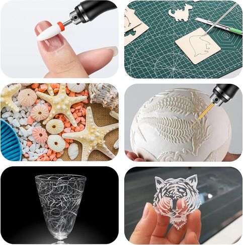 Precision Engraving Pen, 3 Speed Cordless Engraver with 47 Bits & Case, USB Rechargeable, Mini Engraving Tool for Jewelry, Glass, DIY Crafts in Kuwait