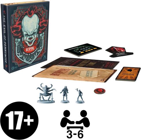 Avalon Hill Betrayal at the Neibolt House: The Evil of Pennywise التوسع | تتراوح أعمارهم بين 17+ | 3-6 لاعبين in Kuwait
