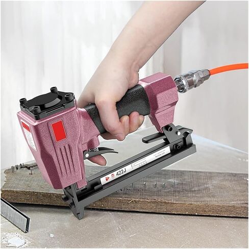 Professional Pneumatic Upholstery Stapler 422J Pneumatic Nail Gun 20Ga Interior Decoration Carpentry Tools 10-22mm Length in Saudi Arabia