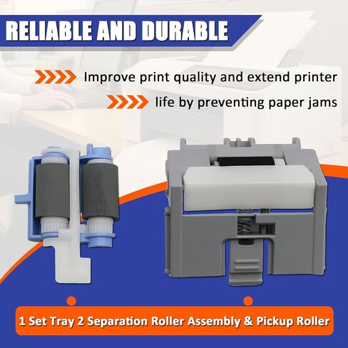 1 مجموعة صينية 2 مجموعة أسطوانة الفصل ونيكوب أسطوانة متوافقة مع HP 501 506 M501 M506 M527 ، استبدل لـ RM2-5745-000 RM2-5741-000 in Saudi Arabia