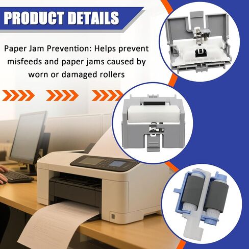 1 مجموعة صينية 2 مجموعة أسطوانة الفصل ونيكوب أسطوانة متوافقة مع HP 501 506 M501 M506 M527 ، استبدل لـ RM2-5745-000 RM2-5741-000 in Saudi Arabia