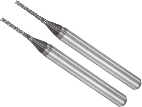 لقم توجيه CNC من CoCud End Mill، ساق 1/8 بوصة قطع 7 مم قطر 1 مم، قاطع طحن كربيد التنجستين الماسي لليد اليمنى - (التطبيقات: لنقش الحفر باستخدام الحاسب الآلي)، 10 قطع in Saudi Arabia