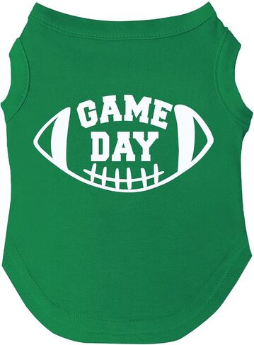 Game Day Football Dog Tee Shirt Sizes for Puppies, Toys, and Large Breeds (Red, Small 323) in Saudi Arabia