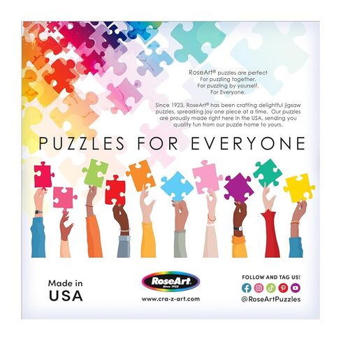 RoseArt - Bigelow Illustrations - Harvest at The Cabin 500 Piece Jigsaw Puzzle - Autumn Scene Puzzle for Adults in Kuwait