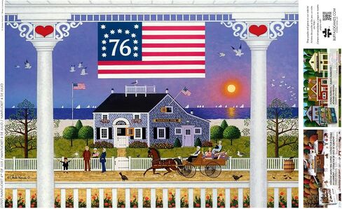 ألعاب Buffalo Games Jigsaw للألغاز للبالغين 500 قطعة - تشارلز ويسوكي - Nantucket 4th من يوليو - لغز البالغين الصلب مع ملصق مرجعي ، ومتعة ، وفريدة من نوعها وجميع القدرات ، 21.25 × 15 in Saudi Arabia