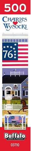 ألعاب Buffalo Games Jigsaw للألغاز للبالغين 500 قطعة - تشارلز ويسوكي - Nantucket 4th من يوليو - لغز البالغين الصلب مع ملصق مرجعي ، ومتعة ، وفريدة من نوعها وجميع القدرات ، 21.25 × 15 in Saudi Arabia