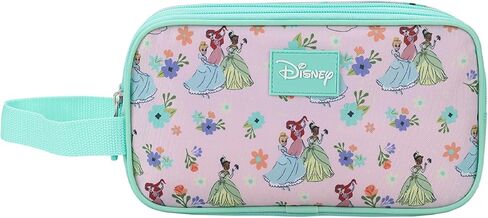 BioWorld Disney Princesses Dual-Compartment Case مع مقبض سحب الحزام in Saudi Arabia