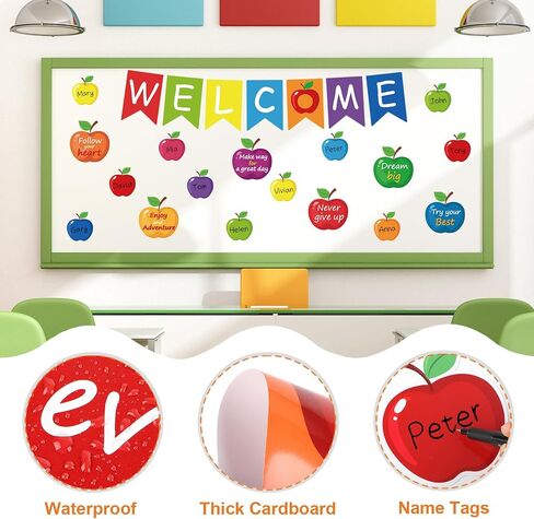 66 PCS Rainbow Bulletin Board Decorations ، العودة إلى لافتات الترحيب بالمدرسة ، القواطع التحفيزية ، ديكور الفصول الدراسية للوحة إعلانات العطلات المدرسية (Rainbow 66) in Saudi Arabia