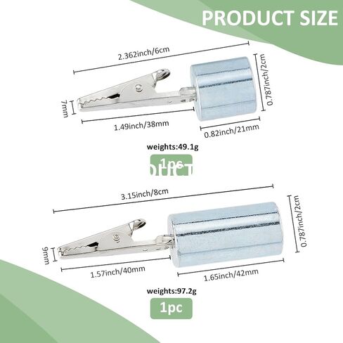 Superfindings 2pcs 2 Styles Iron Kumihimo Weight Alligator Clip Kumihimo أدوات التمساح مقاطع التمساح مع الوزن لضخمة القرص in Kuwait