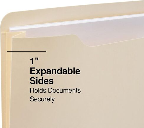 Staples File Jacket, 1-inch Expansion, Letter Size, Manila, 100/Carton (ST541092-CCVS) in Saudi Arabia