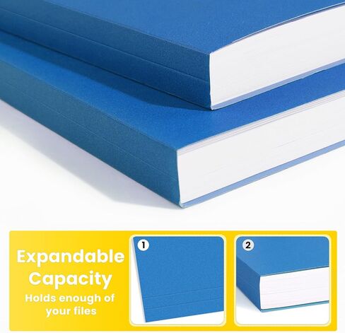 SUNEE File Folders, 150 Pack Manilla Folders 8.5 x 11, Colored File Folders Home Office School Supplies for Documents Files Paper, 5 Assorted Colors in Saudi Arabia