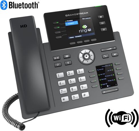 Ring-U Hello Hub Small Business PBX Phone System and Service VoIP 6-Phone Bundle (Hello Hub + 6 Homeptive Home with WiFi + Bluetooth) Ring-U Telephone Service. in Saudi Arabia