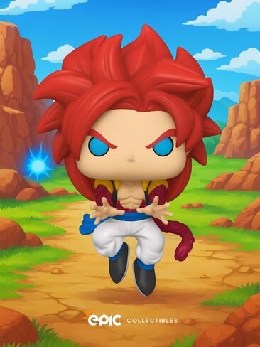 Pop Anime: Dragonball GT - Super Saiyan 4 Gogeta Vinyl Figure Bundled with Box Protector Compatible for Funko in Saudi Arabia