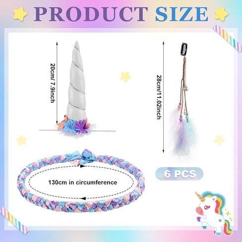 8 Pcs Halloween Horse Costumes for Horses to Wear, Unicorn Costume Kit, Include Neck Wreath & 6 Mane Feathers Clip in Hair Extensions Coat Care for Horse Halloween Party Decor in Saudi Arabia