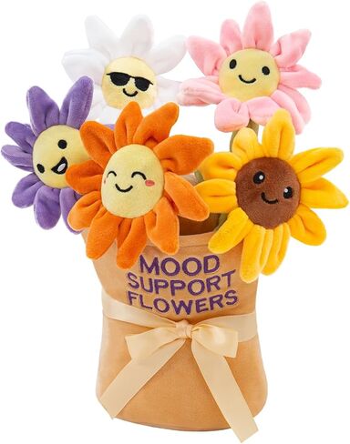 Mood Support Plush Potatoes Bundle: 5 Adorable Stuffed Potatoes in Basket, Emotional Wellness Stuffed Animals Toys, Stress Relief Sensory Toys for Adults & Kids Gift for Christmas/Birthday in Saudi Arabia