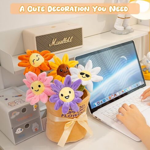 Mood Support Plush Potatoes Bundle: 5 Adorable Stuffed Potatoes in Basket, Emotional Wellness Stuffed Animals Toys, Stress Relief Sensory Toys for Adults & Kids Gift for Christmas/Birthday in Saudi Arabia