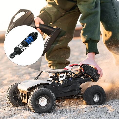 MECCANIXITY 4Pcs RC Shock Absorber 1/12 1/14 1/16 65mm/70mm Aluminum Threaded Front & Rear Shock Absorber Damper Assembled Set for 1/12 1/14 1/16 RC Car Crawler Racing Truck, Red in Saudi Arabia