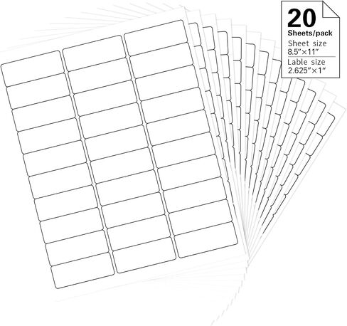 2 "× 4" ملصقات عناوين ملونة ، 200 ملصقات ملصقات ملصقات أرجوانية مشرقة- ملصقات بريلية طابعة ليزر/حبر ، 8.5 "x11" 20 لكل ورقة in Kuwait