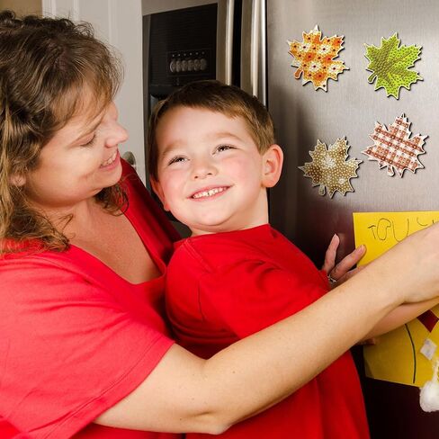 Motipuns 30 Pcs Fall Diamond Art Painting Magnet Kit Maple Leaves Fridge Magnet Refrigerator Sticker Diamond Painting DIY Art Craft for Beginners Adults Thanksgiving Autumn Decor(Novelty Maple Leaves) in Saudi Arabia