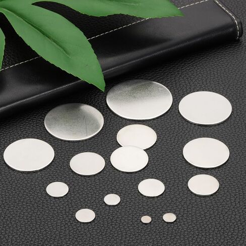 PATIKIL 18 Pcs Metal Stamping Blanks, 32mm Round Stamping Name Tags Stainless Steel Blanks Metal Plate Disc Circle for Laser Engraving Stamping Dog Tags Keychain Making in Saudi Arabia