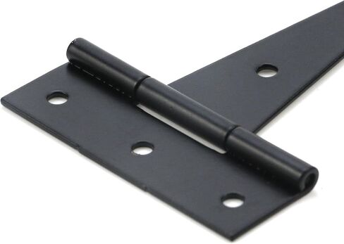 MY MIRONEY 12Pcs Strap Hinges Black Garage Door Hinges Decorative Door Hinges Hardware Gate Hinges Iron Shed Hinges with Screws, 3.94" x 0.87" in Saudi Arabia