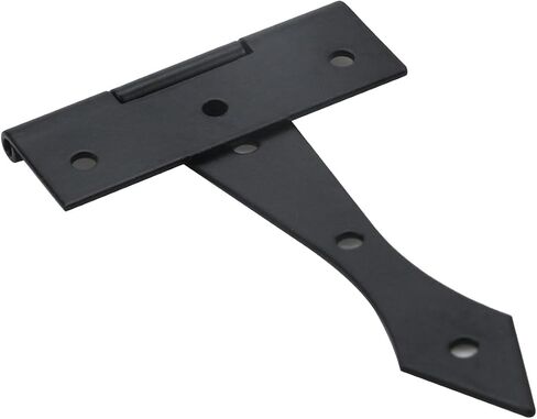 MY MIRONEY 12Pcs Strap Hinges Black Garage Door Hinges Decorative Door Hinges Hardware Gate Hinges Iron Shed Hinges with Screws, 3.94" x 0.87" in Saudi Arabia