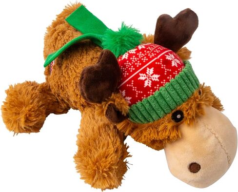 لعبة Kong Holiday Cozie Reindeer Dog Toy - لعبة عيد الميلاد الناعمة ذات الفخامة ذات الطبقة الإضافية لمزيد من القوة والمضغ اللطيف واللعب الداخلي in Saudi Arabia
