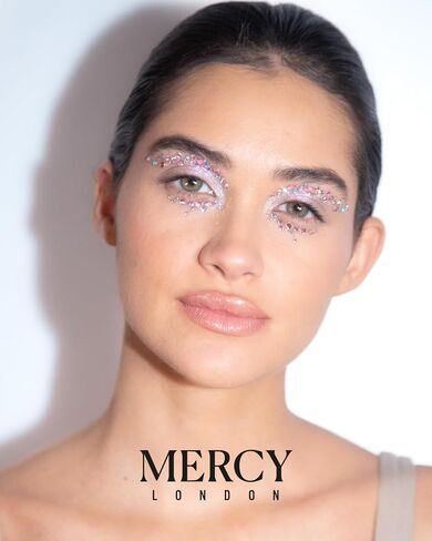 عين العين الوجه الوردي من قبل Mercy London Eye Liner Crystal Associory Face Gems Jewels All in One Halloween Headpiece Stick on in Kuwait