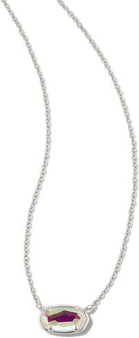 Kendra Scott Grayson Stone Pendant Necklace Gold Iridescent Drusy One Size in Kuwait