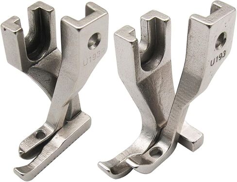 CKPSMS Brand -2SET #U192R+U193R & U192L(601-3)+U193L Right & Left Toe Zipper Foot Compatible with/Replacement for Consew Brand 205RB / Brother Brand B797 /JUKI Brand 1181 DU-1181N in Saudi Arabia