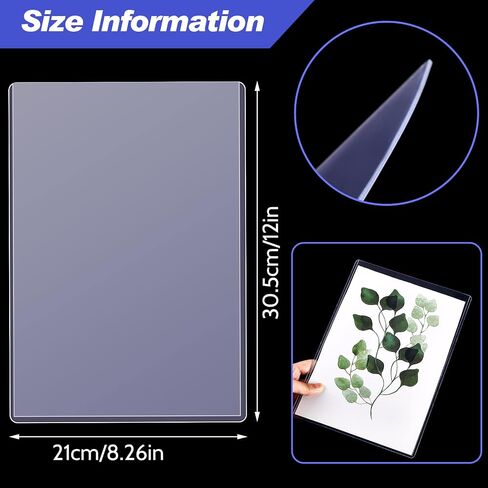 40 PCS Clear Comic Magazine Sleeves Magazine Magazine Magazine Magazine Magazine Magazine للتداول القابل للتداول ، حامل الأكمام الواقية للبطاقة الصلبة ، بطاقة البيسبول الرواية الرياضية (A4 ، 8.7 × 12.1 بوصة) in Saudi Arabia
