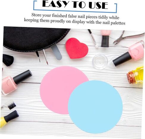 Gatuida 10pcs manicure لوحة السيليكون تجميلي لوحات لتلوين الأظافر من السهل تنظيف أدوات فن الأظافر لخلط تلميعات عرض التصميمات in Saudi Arabia